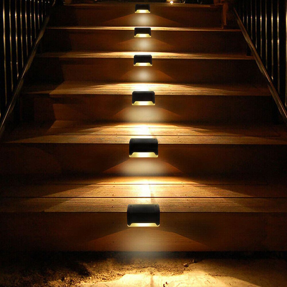 Lot de 8 Lampes LED solaires pour escaliers